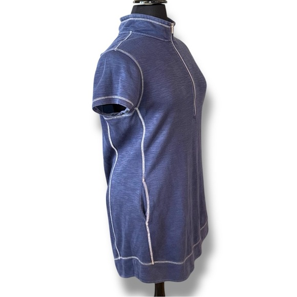 TOMMY BAHAMA Tobago Bay Half-Zip Short-Sleeve Dress - XL Ocean Blue - Picture 3 of 13